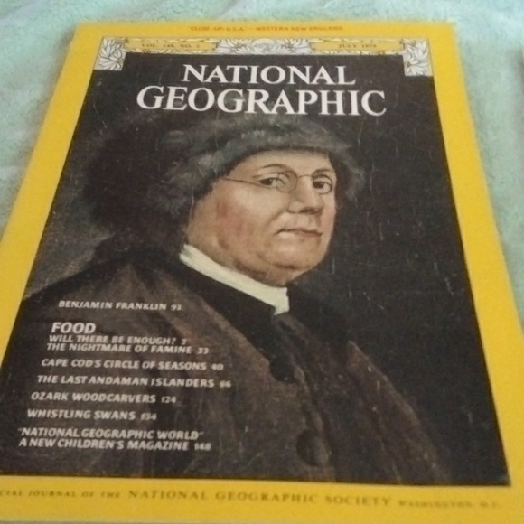 July 1975 national geographic magazine with map - Picture 1 of 2